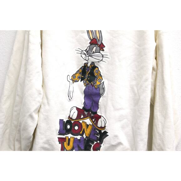 Vintage Bugs Bunny Hippie Looney Tunes Sweatshirt XXL 2X - Picture 2 of 5